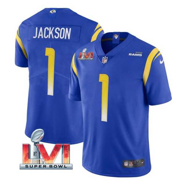 Nike Rams Men & Women & Youth 1 Desean Jackson Royal 2022 Super Bowl LVI Vapor Limited Jersey,We sell and wholesale Nike Rams Men & Women & Youth 1 Desean Jackson Royal 2022 Super Bowl LVI Vapor Limited Jersey on line form chian!
